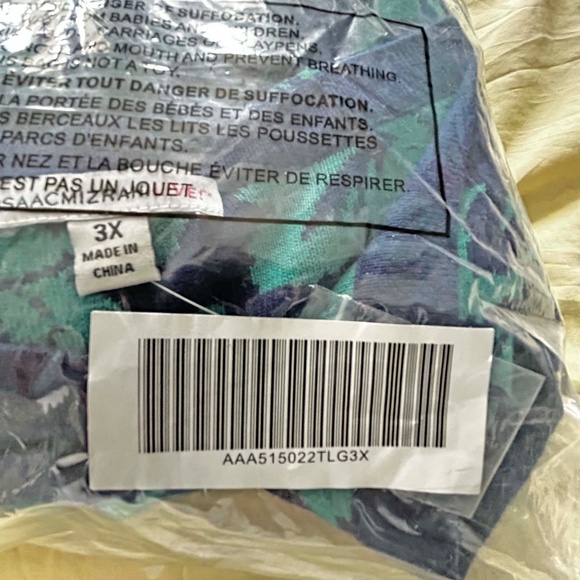 JACKET, BLANKET SWEATER, ROYAL BLUE/TEAL, SZ 3X, GRAPHIC FLORAL, COTTON RAYON - Picture 5 of 15